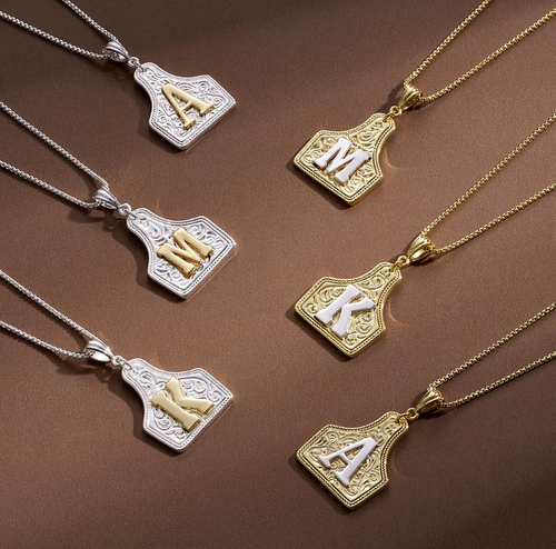 SacredSage's Handmade Cow Tag Necklace