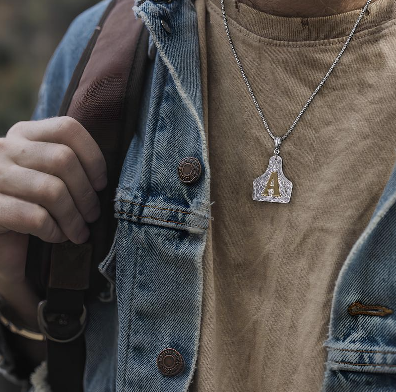 SacredSage's Handmade Cow Tag Necklace