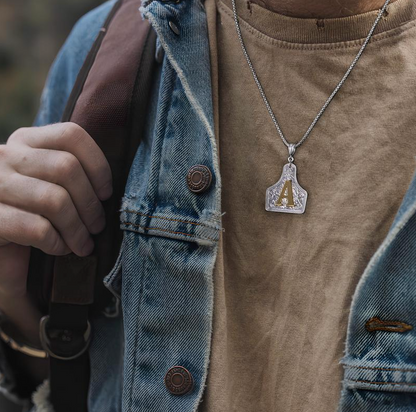 SacredSage's Handmade Cow Tag Necklace